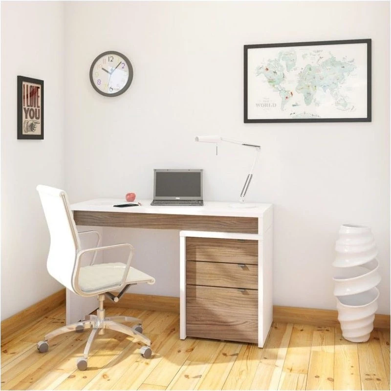 Atlin Designs 3 Drawer Filing Cabinet In White And Walnut 6 Atlin Designs 3 Drawer Filing Cabinet In White And Walnut - Image 4