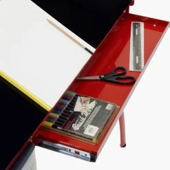 Offex Home Office Futura Craft Station, Red/Black -Boraam Industries Shop 0041ca5e09c8d232 7761 w800 h800 b0 p0