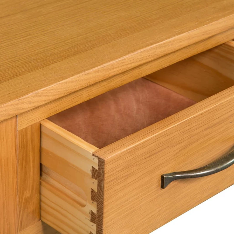 Vida XL International B.V. VidaXL Solid Oak Wood Console Table Entryway Table Accent Table Hallway Home 6 Vida XL International B.V. VidaXL Solid Oak Wood Console Table Entryway Table Accent Table Hallway Home - Image 4