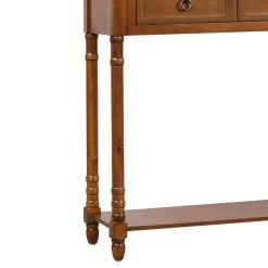 FLINT GARDEN INC Console Table Sofa Table With Storage Console Tables, Antique Walnut -Boraam Industries Shop 0151cae90191c5ac 4604 w800 h800 b0 p0