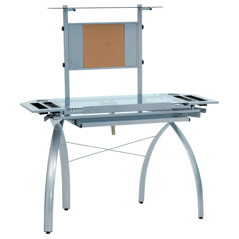 Studio Designs Futura Tower, Silver/Blue Glass 5 Studio Designs Futura Tower, Silver/Blue Glass - Image 3