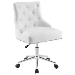 LexMod Regent Tufted Button Swivel Faux Leather Office Chair, White -Boraam Industries Shop 0251799000cd29b1 9863 w800 h800 b1 p0