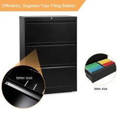 Lipobao 3 Drawer Folding Lateral File Cabinet Black Carton -Boraam Industries Shop 0291fb750fbdbe6a 5869 w800 h800 b0 p0