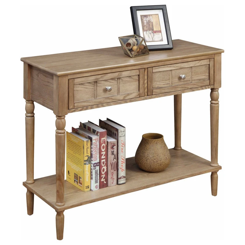 Convenience Concepts French Country 2 Drawer Hall Table With Shelf 4 Convenience Concepts French Country 2 Drawer Hall Table With Shelf - Image 2
