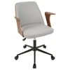 LumiSource Verdana Office Chair, Walnut Wood And Gray 2 LumiSource Verdana Office Chair, Walnut Wood And Gray -Boraam Industries Shop 0361fe890b842c0e 5772 w800 h800 b1 p0