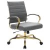 LeisureMod Benmar Modern Adjustable Leather Office Chair Gold Frame, Grey -Boraam Industries Shop 06112d2100a55e8e 3300 w800 h800 b1 p0