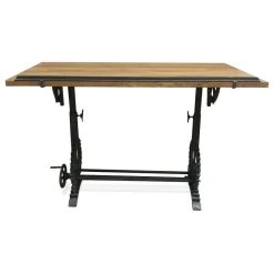 Rustic Deco Industrial Architect's Drafting Desk - Adjustable Cast Iron Base - Tilt Top -Boraam Industries Shop 07019a9200d54ed4 2059 w800 h800 b1 p0