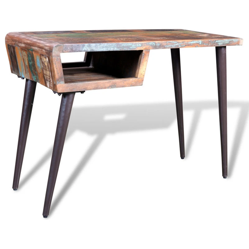 Vida XL International B.V. VidaXL Office W/ Iron Legs Desk Reclaimed Wood Workstation Writing Tables 7 Vida XL International B.V. VidaXL Office W/ Iron Legs Desk Reclaimed Wood Workstation Writing Tables - Image 5