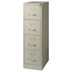 Scranton & Co Scranton & Modern Metal Beige Co 4 Drawer Letter File Cabinet