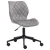 Duhome Elegant Lifestyle Diamond Stitched Black Base Velvet Office Chair, Grey -Boraam Industries Shop 09519588004195da 8616 w800 h800 b1 p0