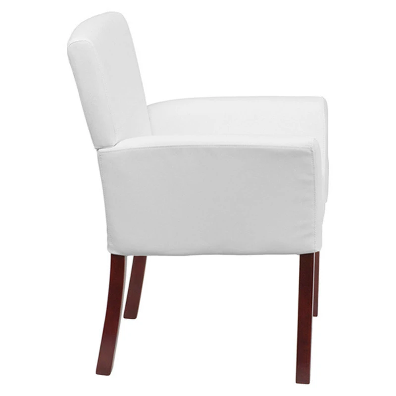 Flash Furniture Bonded Leather Side Chair BT-353-WH-GG 5 Flash Furniture Bonded Leather Side Chair BT-353-WH-GG - Image 3