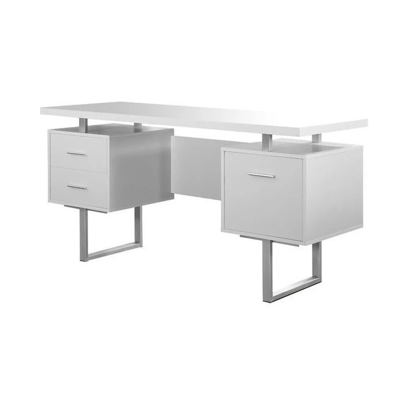 Pemberly Row 60" Office Desk In White 4 Pemberly Row 60" Office Desk In White - Image 2