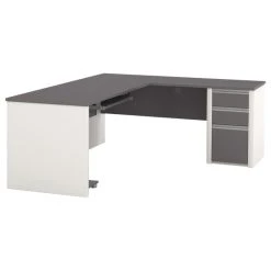 Bestar Connexion L-Shaped Desk In Sandstone