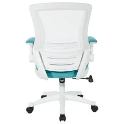 Office Star Products White Screen Back Manager's Chair, Linen Stone Fabric, Linen Turquoise -Boraam Industries Shop 0d2102710de51592 2085 w800 h800 b1 p0