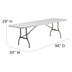Flash Furniture 8-Foot Bi-Fold Granite White Plastic Banquet And Event Folding Table 13 Flash Furniture 8-Foot Bi-Fold Granite White Plastic Banquet And Event Folding Table -Boraam Industries Shop 0e61d136006dd9b5 4243 w800 h800 b1 p0