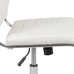 Offex Mid-Back Armless LeatherSoft Ribbed Executive Swivel Office Chair, White 19 Offex Mid-Back Armless LeatherSoft Ribbed Executive Swivel Office Chair, White -Boraam Industries Shop 0ed1528a0e5f52cb 9622 w800 h800 b0 p0