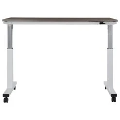 Office Star Products 5' Wide Pneumatic Height Adjustable Table With Locking Black Casters.