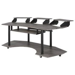 Acme Furniture Eleazar Computer Desk, Black Oak
