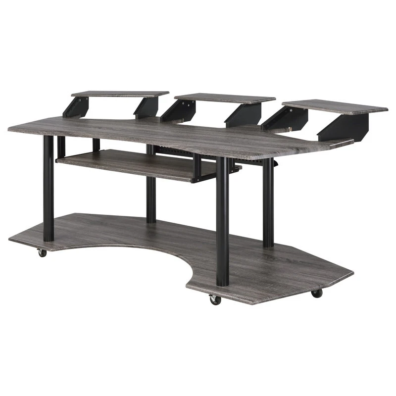 Acme Furniture Eleazar Computer Desk, Black Oak 3 Acme Furniture Eleazar Computer Desk, Black Oak