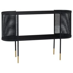 Boraam Industries Shop 26 Brimfield & May Contemporary Black Metal Console Table 43309
