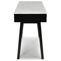 The Bianco Collection Viola 44" Rectangular Italian Carrara White Marble Writing Desk, Black, 15" Wide 13 The Bianco Collection Viola 44" Rectangular Italian Carrara White Marble Writing Desk, Black, 15" Wide -Boraam Industries Shop 1011bcf00061a253 0833 w800 h800 b1 p0