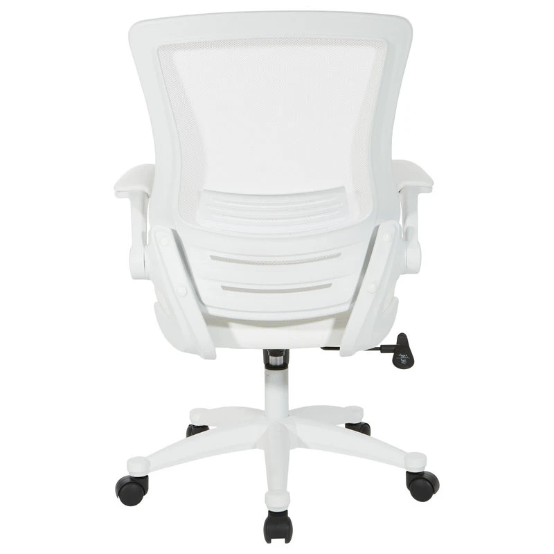 Office Star Products White Screen Back Manager's Chair, Linen Stone Fabric, White 5 Office Star Products White Screen Back Manager's Chair, Linen Stone Fabric, White - Image 4
