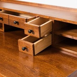 Crafters And Weavers Mission Quarter Sawn Oak Desk With 2 Drawers And Storage -Boraam Industries Shop 1151329703a4d213 8345 w800 h800 b0 p0