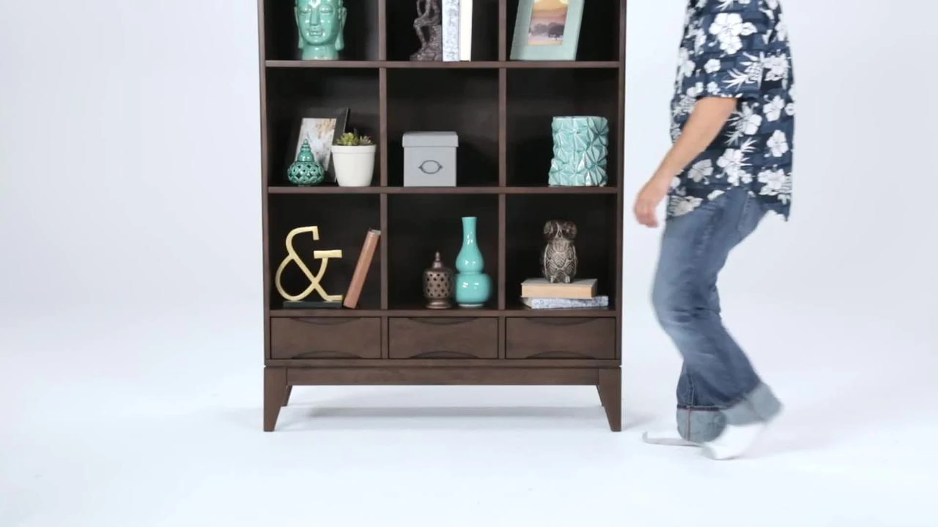 Simpli Home Ltd. Harper Solid Hardwood Desk, Walnut Brown 4 Simpli Home Ltd. Harper Solid Hardwood Desk, Walnut Brown - Image 2