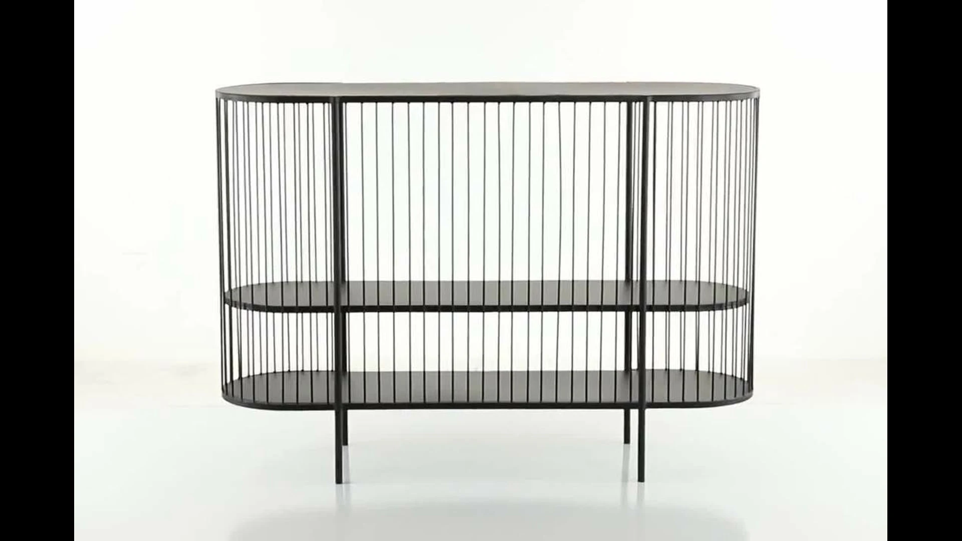 Brimfield & May Contemporary Black Metal Console Table 16422 4 Brimfield & May Contemporary Black Metal Console Table 16422 - Image 2