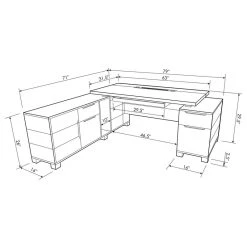 Zuri Furniture 79” Modern Ford White Matte Lacquer Desk Left Return Letter/Legal Filing Drawers 11 Zuri Furniture 79” Modern Ford White Matte Lacquer Desk Left Return Letter/Legal Filing Drawers -Boraam Industries Shop 1241b2f90aba7312 8291 w800 h800 b1 p0 1 1