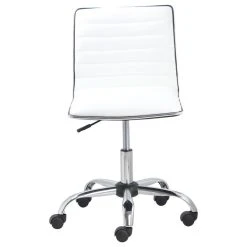 Btexpert Filipe Low-Back Armless Office Chair, White And Chrome -Boraam Industries Shop 1261acf308260c5c 3826 w800 h800 b1 p0