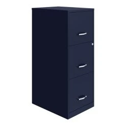 Hirsh Industries LLC Space Solutions 3 Drawer Metal Vertical File Cabinet With Lock In Navy -Boraam Industries Shop 12e1e16500ced397 4394 w800 h800 b1 p0