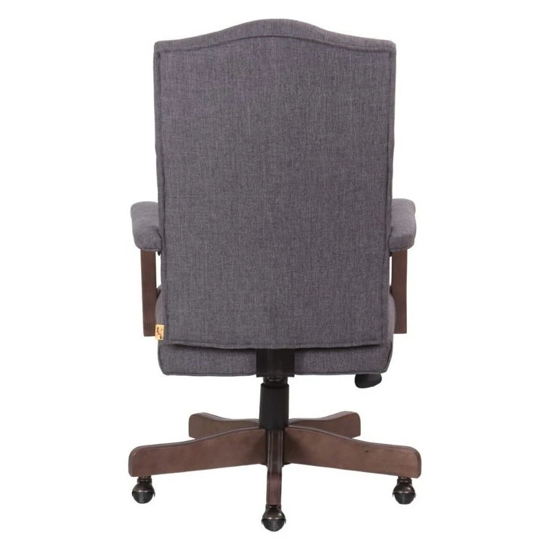 Boss Office Products Boss Refined Rustic Executive Chair In Slate Gray Commercial Grade 7 Boss Office Products Boss Refined Rustic Executive Chair In Slate Gray Commercial Grade - Image 5