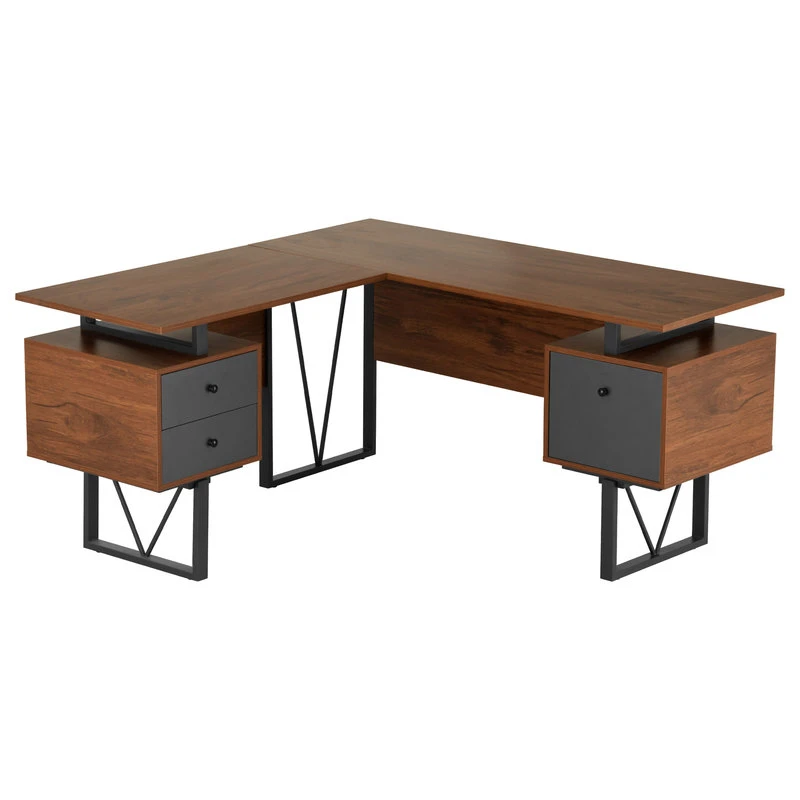 Rta Products- L Reversible L-Shape Computer Desk With Drawers And File Cabinet 14 Rta Products- L Reversible L-Shape Computer Desk With Drawers And File Cabinet - Image 12