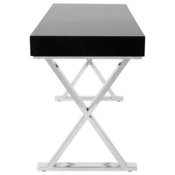 LumiSource Luster Office Desk, Black And Chrome -Boraam Industries Shop 14f1b82e088ba993 5752 w800 h800 b1 p0
