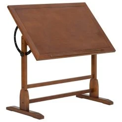 Studio Designs Vintage Drafting Table, Rustic Oak, Rustic Oak, 42"