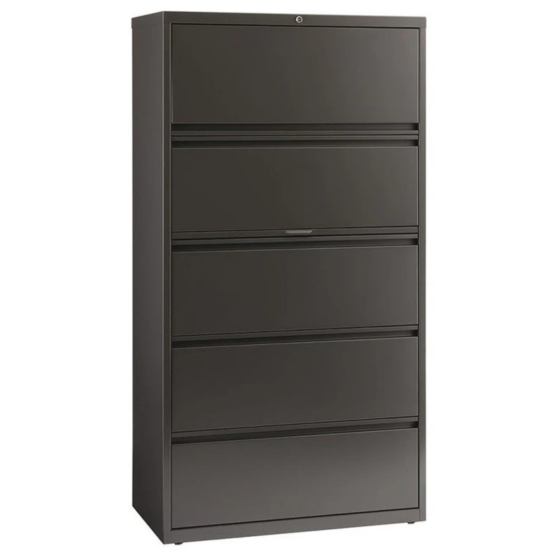 Hirsh Industries LLC Hirsh 36-in Wide HL8000 Series Metal 5 Drawer Lateral File Cabinet Charcoal 3 Hirsh Industries LLC Hirsh 36-in Wide HL8000 Series Metal 5 Drawer Lateral File Cabinet Charcoal