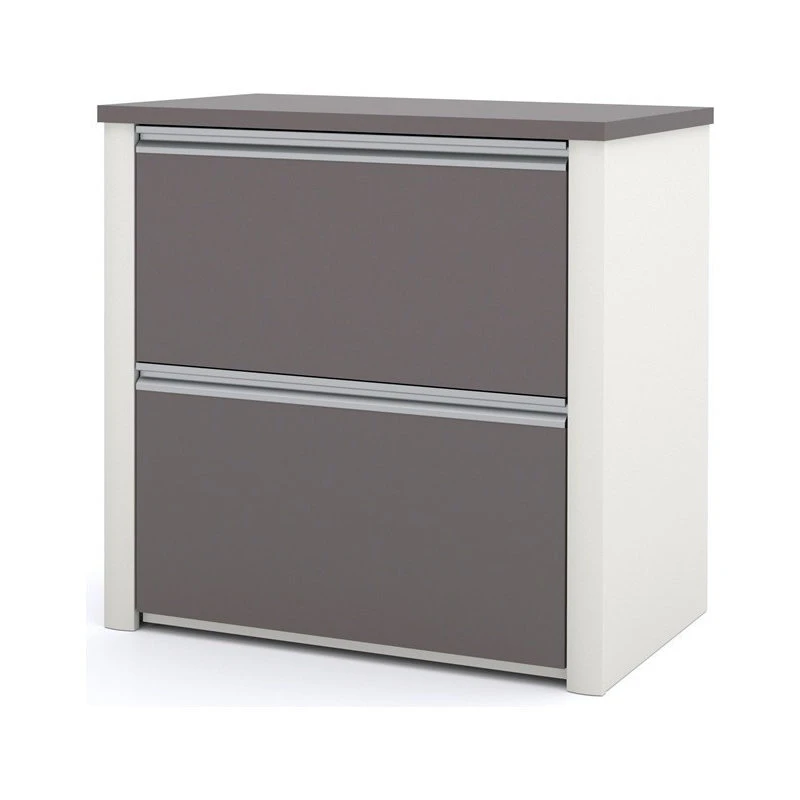 Bestar Connexion L-Shaped Workstation With Lateral File, Slate And Sandstone 6 Bestar Connexion L-Shaped Workstation With Lateral File, Slate And Sandstone - Image 4