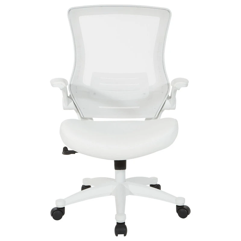 Office Star Products White Screen Back Manager's Chair, Linen Stone Fabric, White 2 Office Star Products White Screen Back Manager's Chair, Linen Stone Fabric, White