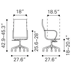 Zuo Modern Contemporary Glider High Back Office Chair 19 Zuo Modern Contemporary Glider High Back Office Chair -Boraam Industries Shop 18b19efc00f5c3ee 2143 w800 h800 b1 p0