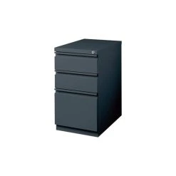 Trent Home Cobalt 3 Drawer Mobile File Cabinet In Charcoal