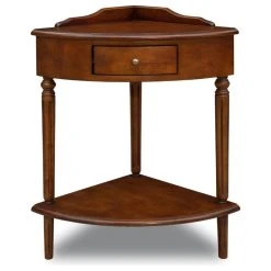 Leick Home Leick Favorite Finds Wood Corner Table In Russet/Mahogany
