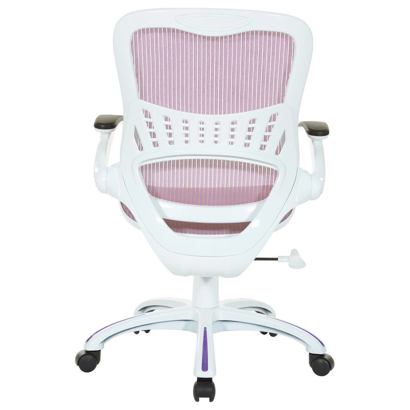 Office Star Products Riley Office Chair With Black Mesh, Purple 6 Office Star Products Riley Office Chair With Black Mesh, Purple - Image 4