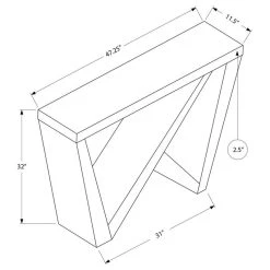 Monarch Specialties Accent Table, Console, Entryway, Narrow, Sofa, Bedroom, Laminate, Brown -Boraam Industries Shop 1ae1b0400eb9584b 3918 w800 h800 b1 p0