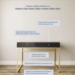 Belleze 42" Home Office Writing Computer Desk Console Table, Black 11 Belleze 42" Home Office Writing Computer Desk Console Table, Black -Boraam Industries Shop 1ba19cdf01556d97 8383 w800 h800 b0 p0