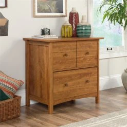 Sauder Union Plain 2 Drawer Wooden Lateral File In Prairie Cherry -Boraam Industries Shop 1bb100780215d9d3 6227 w800 h800 b0 p0