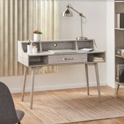 GDFStudio GDF Studio Belinda Mid Century Modern Finished Fiberboard Home Office Desk, Gray 14 GDFStudio GDF Studio Belinda Mid Century Modern Finished Fiberboard Home Office Desk, Gray -Boraam Industries Shop 1c011fe40f9074ab 6402 w800 h800 b0 p0