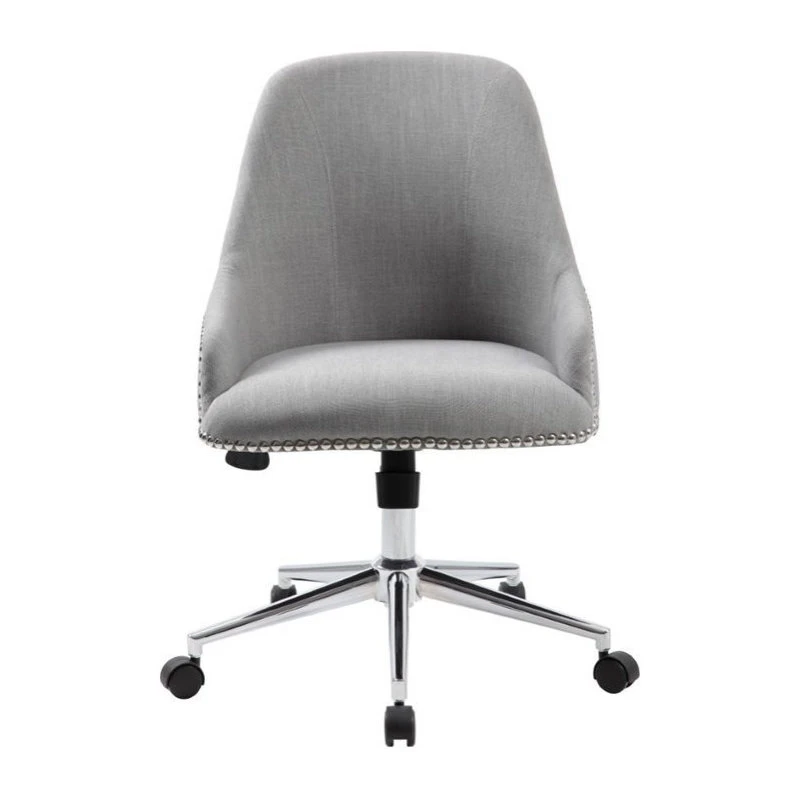 Boss Office Products Carnegie Desk Chair, Gray 4 Boss Office Products Carnegie Desk Chair, Gray - Image 2