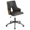 LumiSource Stella Office Chair, Walnut Wood And Black PU Leather 1 LumiSource Stella Office Chair, Walnut Wood And Black PU Leather -Boraam Industries Shop 1db1186d0b842c00 5751 w800 h800 b1 p0