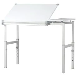 Studio Designs Graphix II Workstation, White And Gray, 30"x42"